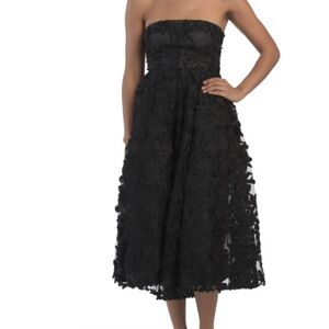 NWT Selfie Leslie Dori Floral Embellished Midi Dress - L